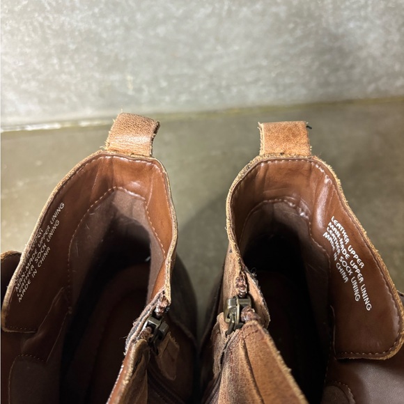 Earth Jericho Almond Brown Leather Boots Womens Size 10B Y2K Super Cool - Picture 13 of 13